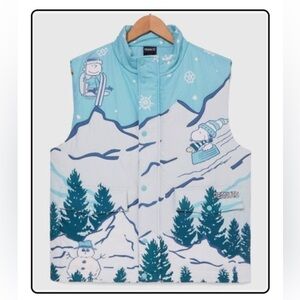 Peanuts Snoopy scenic puffer vest